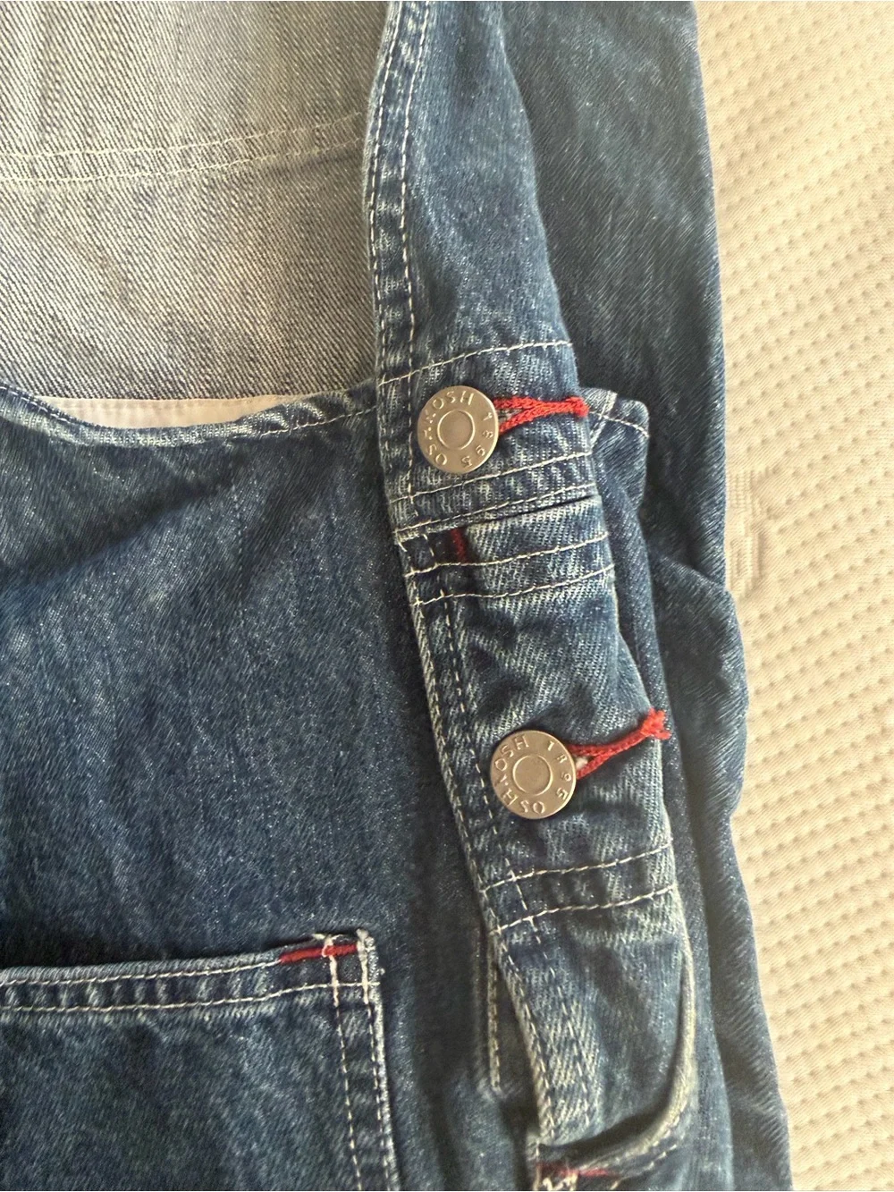OshKosh B'gosh Vintage-Style Denim Overalls in Dark Blue